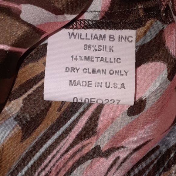 William B Silk Sleeveless Sheer V-Neck Blouse M‎ - Picture 4 of 6